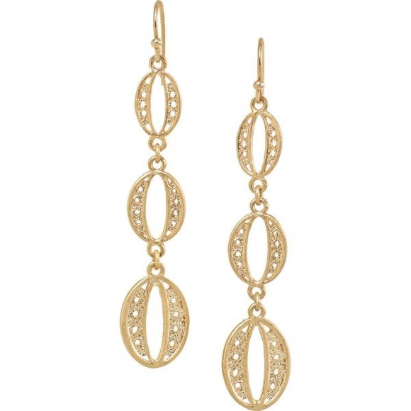 Stella & Dot Jewelry - Stella & Dot Kimberly Drop Dangle Earrings Gold